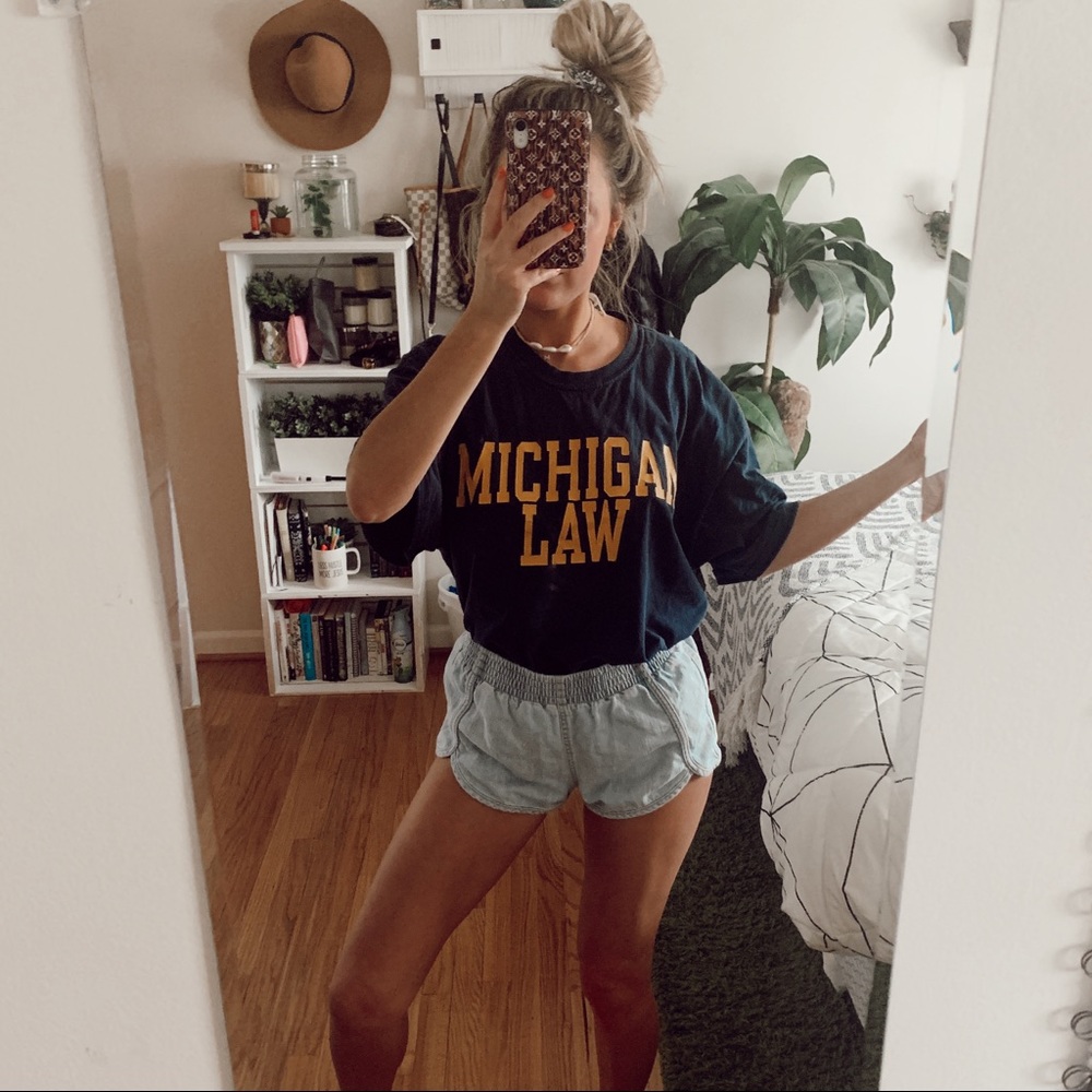 Vintage Oversized College Michigan Law Shirt